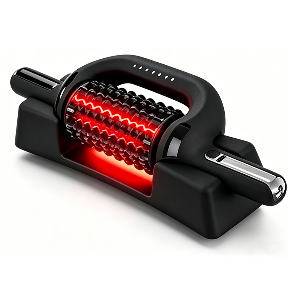 Electric Infrared Roller Massage Stick – Deep Tissue Muscle Relaxation Device for Athletes, Workout Recovery, Fatigue Relief and Home Massage