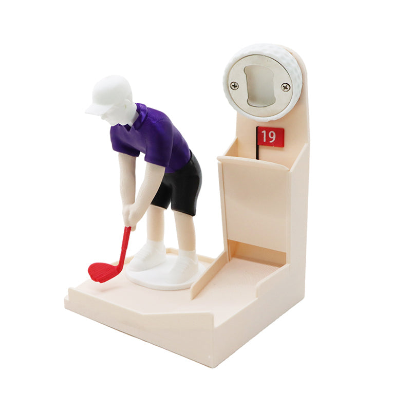 Golf Bottle Opener –3D  Creative Printed Beer Opener Gadget for Home Bars, Parties, Wine Nights and Fun Gifts for Golf Lovers