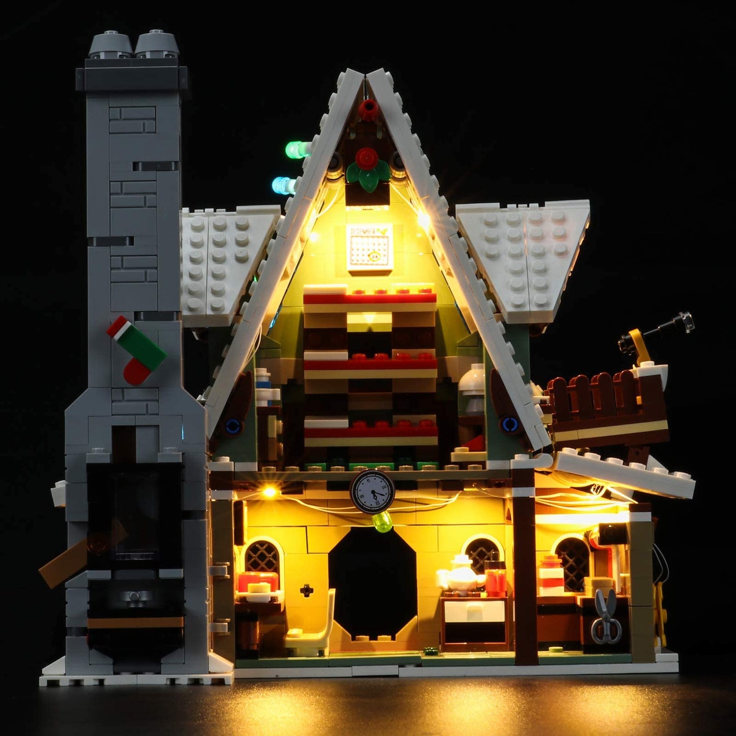 LED Light Kit for LEGO Gingerbread House – Decorative Christmas Lighting Upgrade Compatible with Building Block Display Models