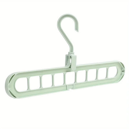 Foldable Rotating Magic Hangers – 9 Hole Closet Organizer Hooks for Space Saving Wardrobe and Clothing Storage Solutions