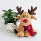 Christmas Reindeer Plush Toy - Soft Elk Doll Stuffed Animal Gift for Kids, Holiday Decor and Collectors
