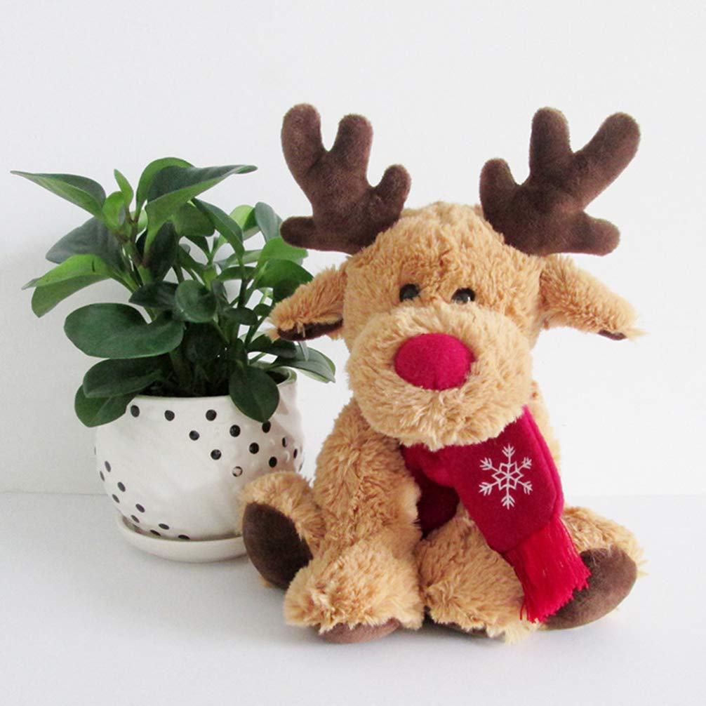 Christmas Reindeer Plush Toy - Soft Elk Doll Stuffed Animal Gift for Kids, Holiday Decor and Collectors