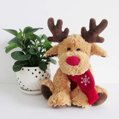 Christmas Reindeer Plush Toy - Soft Elk Doll Stuffed Animal Gift for Kids, Holiday Decor and Collectors
