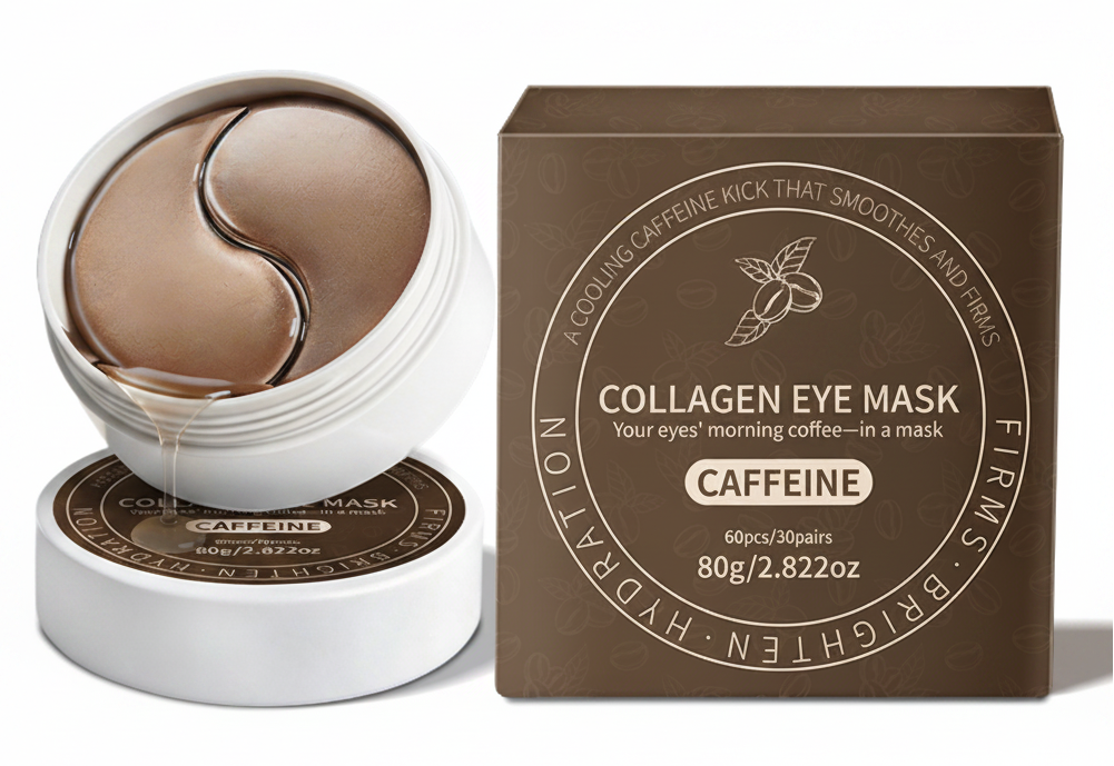 Caffeine Brightening Under-Eye Mask – Firming Eye Patches for Dark Circles, Puffiness and Tired Eyes with a Refreshed Appearance