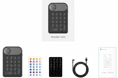 Keydial Mini Wireless Keyboard – Compact Bluetooth Keyboard with Multifunction Dial for Desktop, Tablet, Laptop and Creative Workspaces