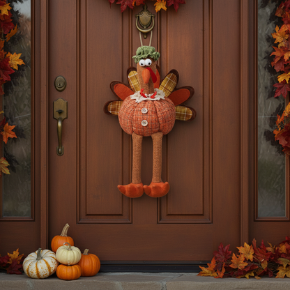 Thanksgiving Turkey Hanging Decoration – Festive Autumn Harvest Dangling Ornament for Seasonal Home, Porch and Fall Holiday Displays