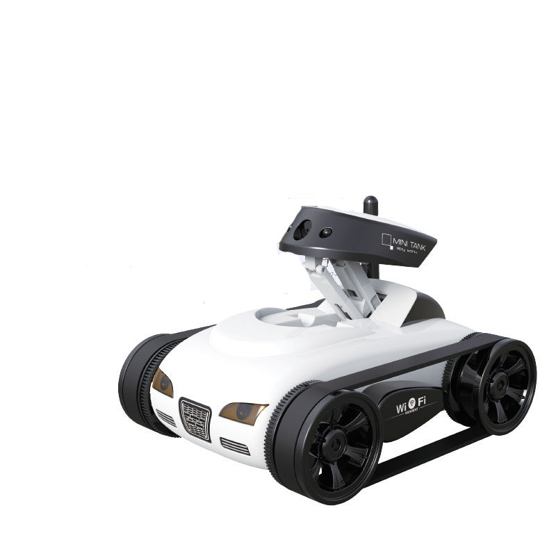 WiFi Remote Control Tank Toy – Four-Channel Tracked Camera Car with Real-Time Video Transmission for Kids Interactive Driving and Exploration