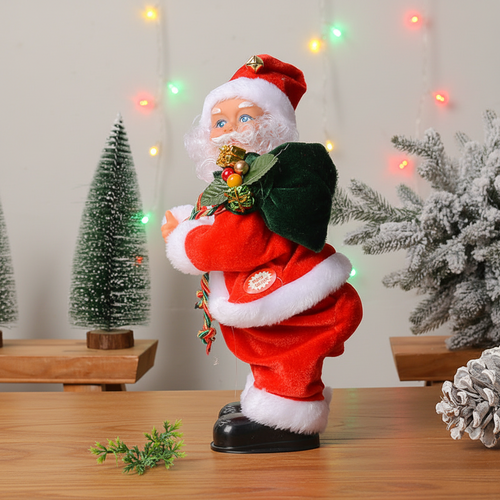 Animated Dancing Santa Doll – Musical Electric Christmas Decoration with Singing and Shaking Action for Festive Gift Giving