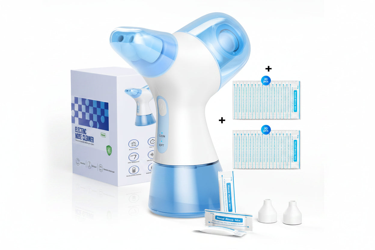 Nasal Irrigation System Sinus Rinse Machine – Electric Nose Cleaner with Water Tank for Sinus, Allergy Relief and Easy Home Nasal Care