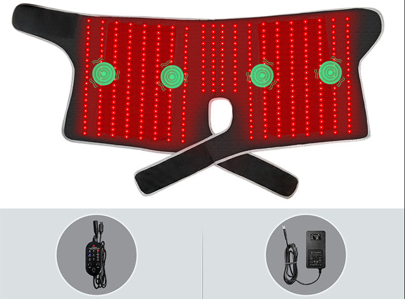 Red Light Heated Hip Support – Electric Vibration Massager for Thigh, Buttock and Muscle Relaxation with Comfortable Warmth for Home Recovery