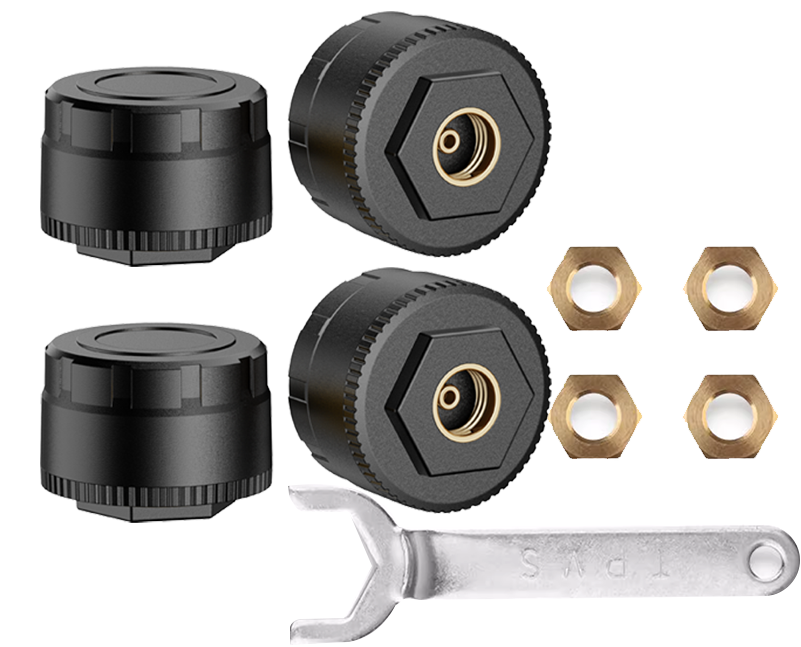 Bluetooth Motorcycle TPMS – Real Time Tire Pressure and Temperature Monitoring System with IP67 Waterproof Protection and App Alerts