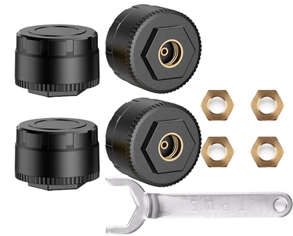Bluetooth Motorcycle TPMS – Real Time Tire Pressure and Temperature Monitoring System with IP67 Waterproof Protection and App Alerts