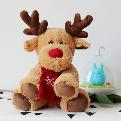 Christmas Reindeer Plush Toy - Soft Elk Doll Stuffed Animal Gift for Kids, Holiday Decor and Collectors
