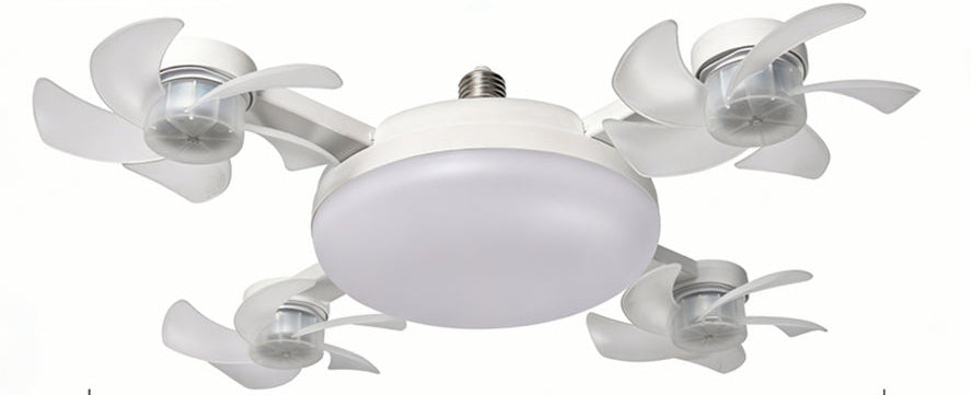 Drone-Style Ceiling Fan Light – 2-in-1 E27 LED Fan Lamp with Remote Control and Three Colors for Home, Dining and Restaurant Spaces