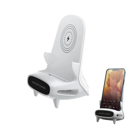 Wireless Charging Dock – 15W Multi-Protection Fast Charger Stand for Convenient Smartphone Charging at Home, Office and Bedroom