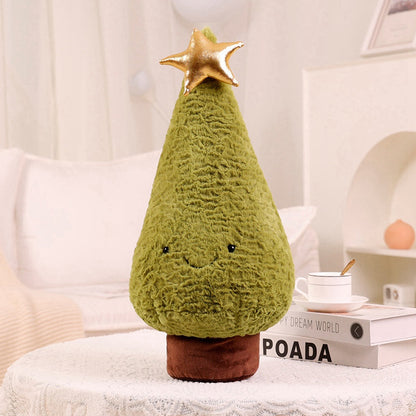 Kawaii Christmas Plush Tree and Elk Doll – Soft Holiday Stuffed Toy for Home Decor and Kids Gifts