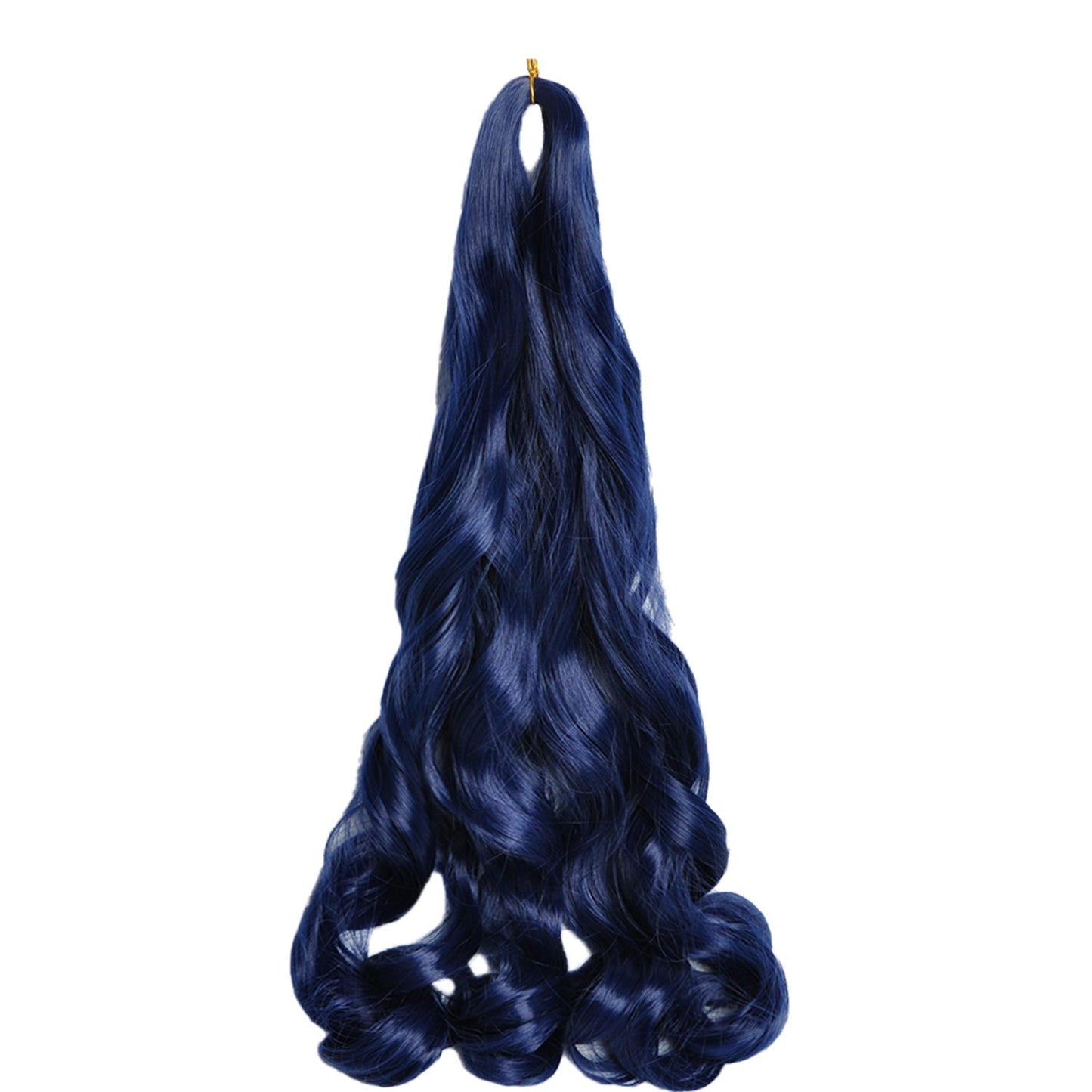 French Curls Braiding Hair Extensions – Synthetic Loose Wave Spiral Curl Hair with Ombre Color, High-Temperature Fiber and Pre-Stretched Braids