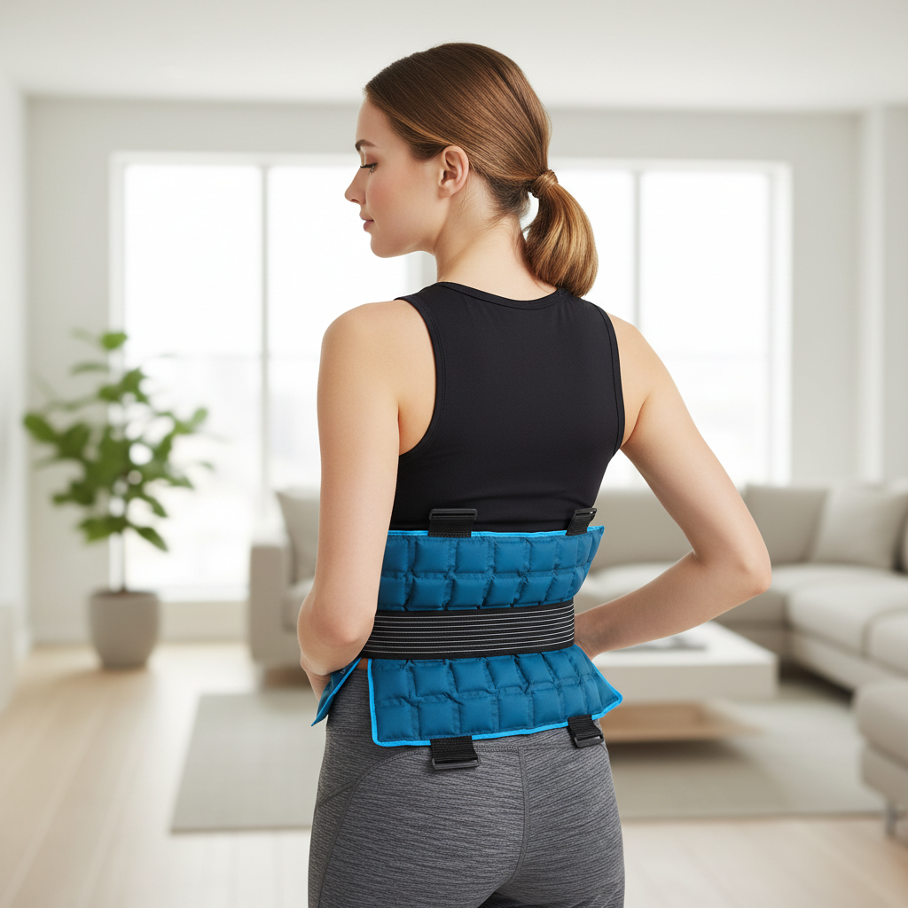 Large Reusable Hot Cold Gel Pack – Flexible Cooling and Heating Cushion for Knees, Legs, Back, Neck, Shoulders and Post-Workout Muscle Comfort