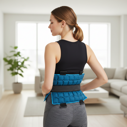 Large Reusable Hot Cold Gel Pack – Flexible Cooling and Heating Cushion for Knees, Legs, Back, Neck, Shoulders and Post-Workout Muscle Comfort