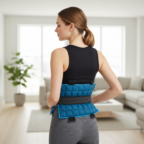 Large Reusable Hot Cold Gel Pack – Flexible Cooling and Heating Cushion for Knees, Legs, Back, Neck, Shoulders and Post-Workout Muscle Comfort