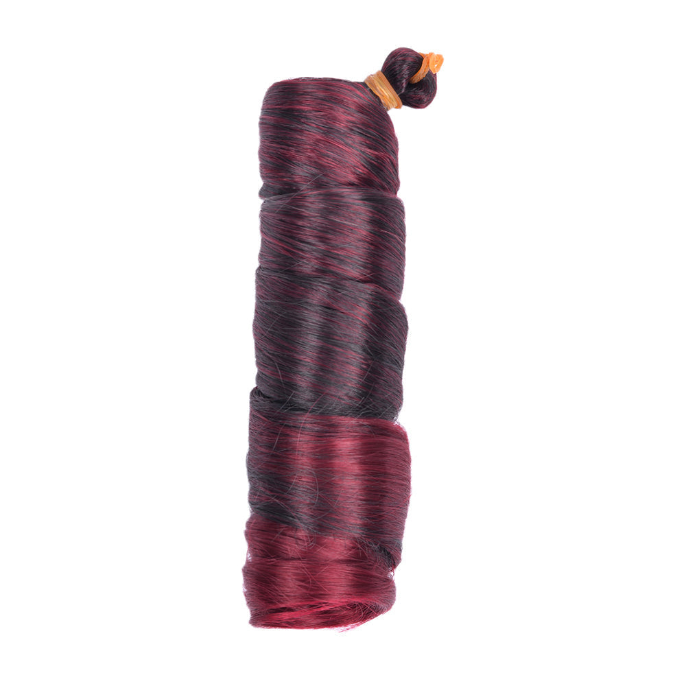 French Curls Braiding Hair Extensions – Synthetic Loose Wave Spiral Curl Hair with Ombre Color, High-Temperature Fiber and Pre-Stretched Braids