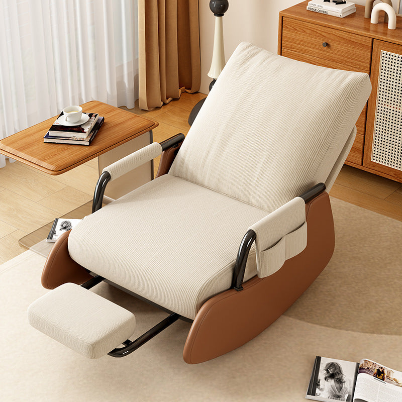 Adjustable Lazy Rocking Chair – Ergonomic Foldable Recliner for Living Rooms, Balconies and Lounges with Comfortable Resting and Relaxation Support