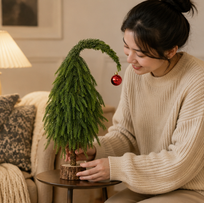 Mini Christmas Tree Decoration – Customizable PVC Desktop Tree for Indoor Parties, Office Desks and Holiday Home Decor