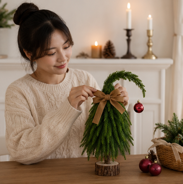 Mini Christmas Tree Decoration – Customizable PVC Desktop Tree for Indoor Parties, Office Desks and Holiday Home Decor