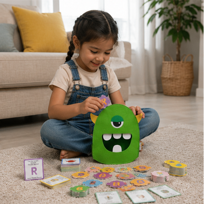 Montessori Alphabet Matching Game - Felt Letter Recognition Learning Toy with Colors, Shapes and Early Educational Activities