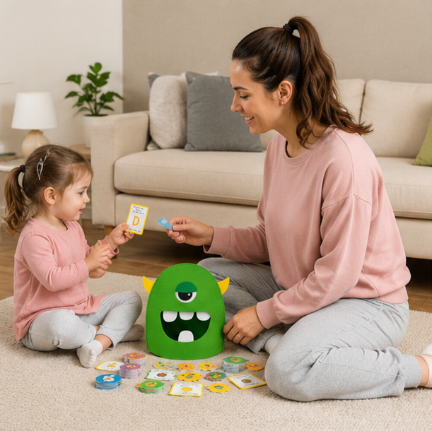 Montessori Alphabet Matching Game - Felt Letter Recognition Learning Toy with Colors, Shapes and Early Educational Activities
