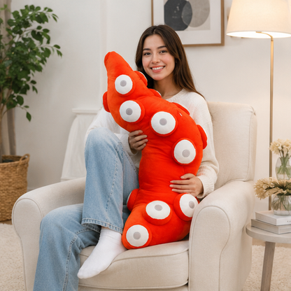 Octopus Tentacle Plush Pillow – Funny Soft Throw Cushion with Realistic Tentacles for Bedroom Decor, Gifts and Cozy Relaxation