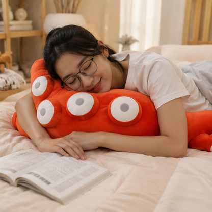 Octopus Tentacle Plush Pillow – Funny Soft Throw Cushion with Realistic Tentacles for Bedroom Decor, Gifts and Cozy Relaxation