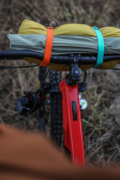 Silicone Bike Luggage Straps – Adjustable Multi Purpose Securing Bands for Bicycles, Cables, Camping Gear and Everyday Organization