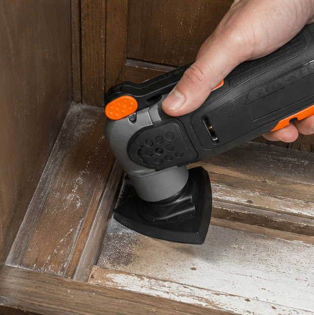 Oscillating Tool Sanding Pad Set-Quick Release Triangular Grinding Accessory for Precision Sanding and Surface Finishing