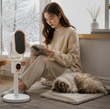 Portable Ceramic Fan Heater – 1500W Quiet Energy Saving Space Heater for Desk Bedroom and Small Room Heating