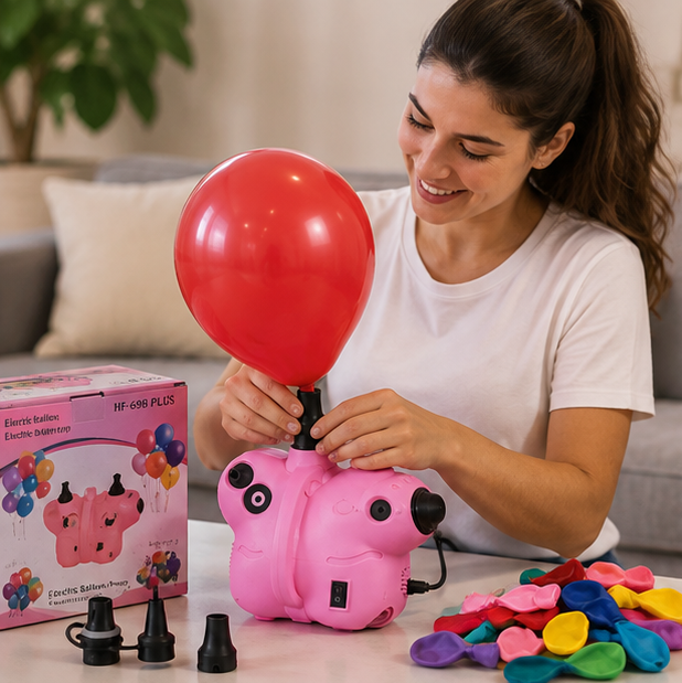 Portable Electric Balloon Pump – Dual Nozzle High Power Inflator for Party Balloons, Decorations and Event Planning