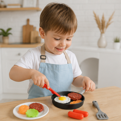 Pretend Cooking Kitchen Toy Set - Educational Roleplay Accessories for Kids Creative Learning and Imaginative Play