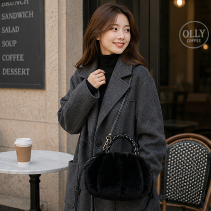 Pumpkin Plush Crossbody Bag – Cute Autumn Winter Shoulder Purse for Everyday Fashion, Travel and Seasonal Style