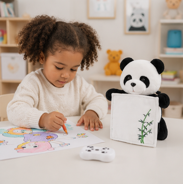 Remote Control Panda Toy - Interactive Singing Talking Educational Toy for Babies and Young Children