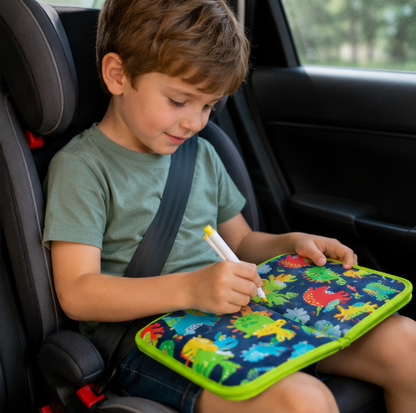 Reusable Doodle Drawing Book-Erasable Coloring and Writing Activity Set for Toddlers Travel Learning and Creative Play