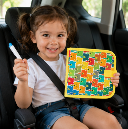 Reusable Doodle Drawing Book-Erasable Coloring and Writing Activity Set for Toddlers Travel Learning and Creative Play