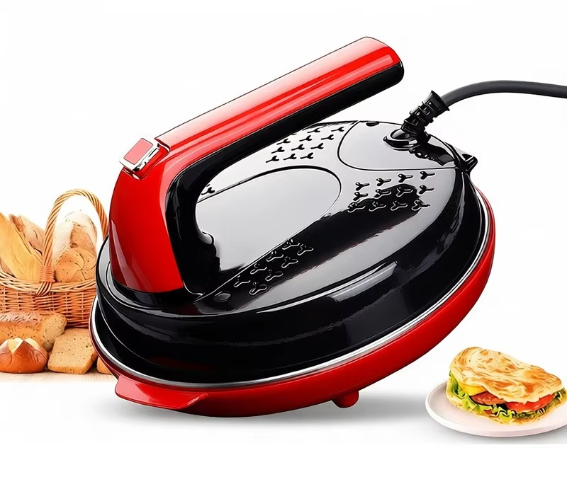 Automatic Electric Crepe Maker – Non-Stick Baking Pan for Crepes, Pancakes, Pizza, Spring Rolls and Easy Home Kitchen Cooking