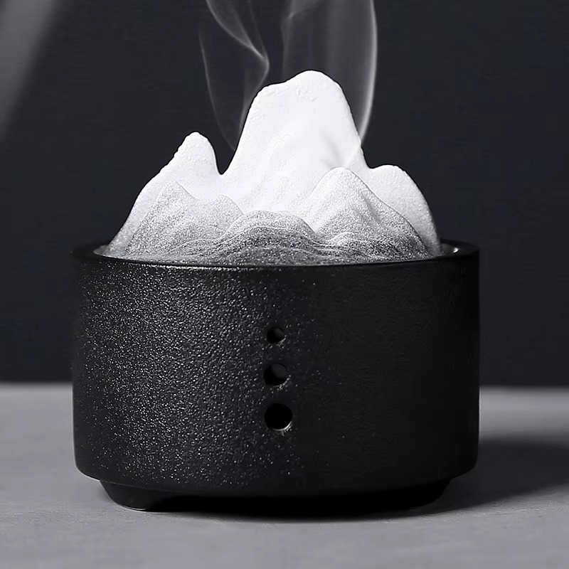 Creative Ceramic Incense Burner – Decorative Aromatherapy Incense Holder with Elegant Pedestal Design for Home Fragrance, Meditation, Yoga and Relaxation