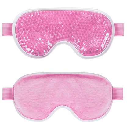 Reusable Cooling Eye Mask – Cold Therapy Gel Eye Pack for Puffy Eyes, Migraine Relief, Eye Fatigue, Relaxation and Soothing Comfort