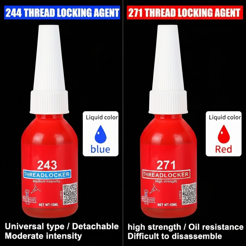 Thread Locking Adhesive – 50ml Quick-Cure Anaerobic Screw Glue with Corrosion-Resistant Anti-Loosening Formula for Nuts, Bolts and Fasteners