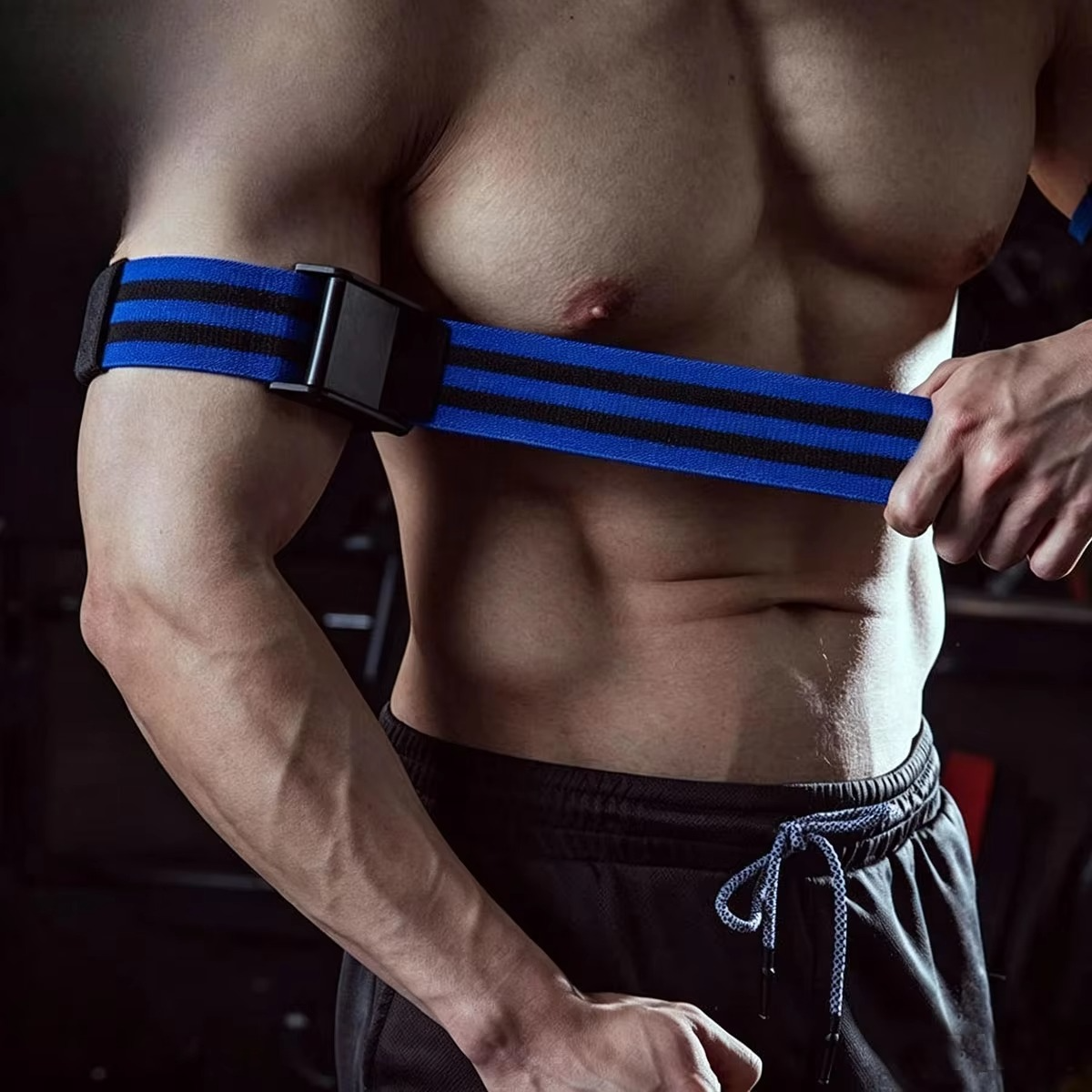 Blood Flow Restriction Training Bands – Adjustable Occlusion Bands for Glute Growth, Arm Strength Training, Muscle Building and Gym Workouts