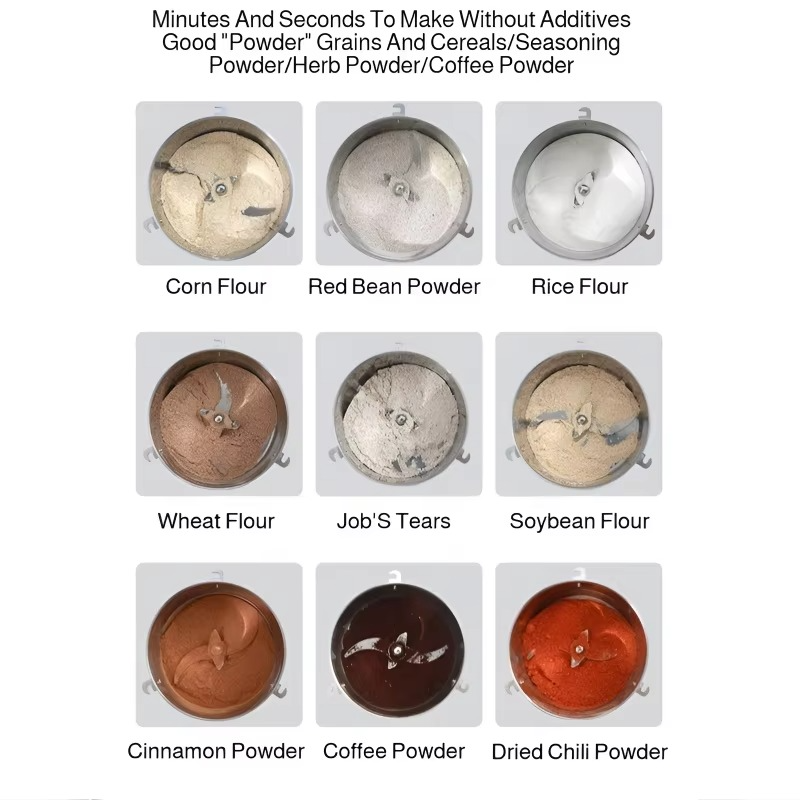 Multifunctional Grain & Spice Grinder – Electric Dry Food Mill for Grains, Cereals, Coffee Beans, Spices and Homemade Flour Powder