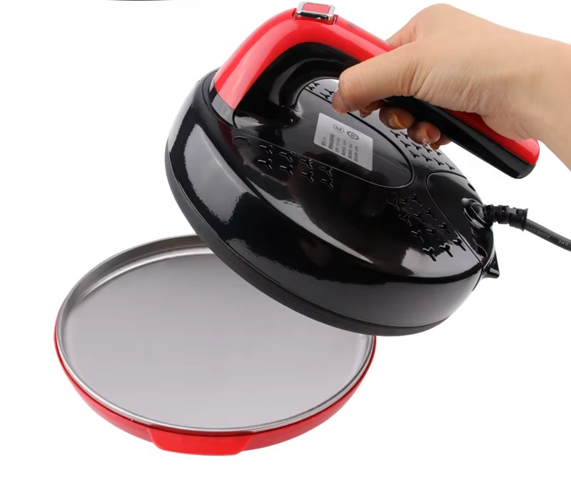 Automatic Electric Crepe Maker – Non-Stick Baking Pan for Crepes, Pancakes, Pizza, Spring Rolls and Easy Home Kitchen Cooking