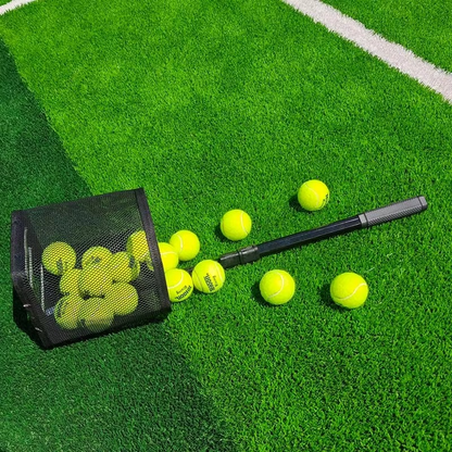 Expandable Portable Tennis Ball Picker – Large-Capacity Ball Collector with Stainless Steel Frame for Quick Pickup, Practice and Court Training