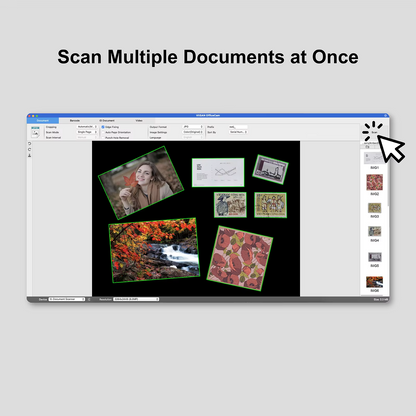 Portable Document Scanner – 16MP A4 USB Document Camera with Auto Deskewing for Books, Documents and Receipts, Compatible with Windows and macOS